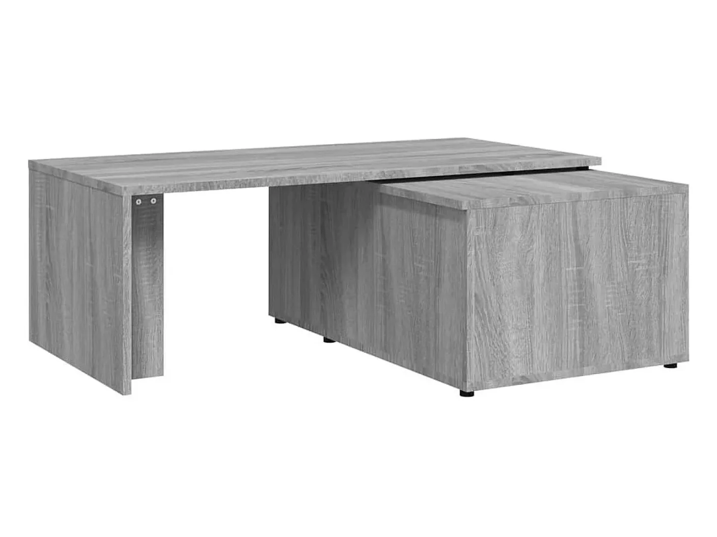 Mesa de centro de madera contrachapada gris Sonoma 150x50x35 cm