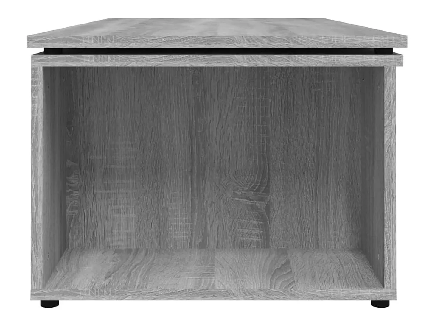 Mesa de centro de madera contrachapada gris Sonoma 150x50x35 cm
