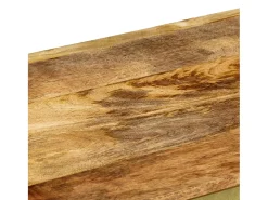 Mesa de centro de madera maciza de mango 90x50x40 cm