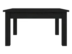 Mesa de centro de madera maciza de pino negro 55x55x30 cm