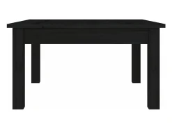 Mesa de centro de madera maciza de pino negro 55x55x30 cm
