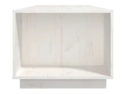 Mesa de centro de madera maciza de pino blanco 110x50x40 cm