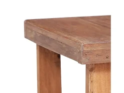Mesa de centro de madera maciza reciclada 60x45x23 cm
