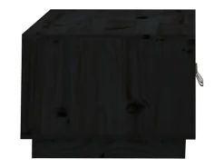 Mesa de centro de madera maciza de pino negro 80x50x35 cm
