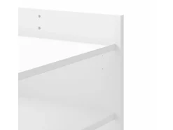 Mesa de centro de madera de ingeniería blanca 100x50x50 cm