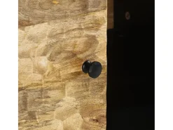 Mesa de centro de madera maciza de mango 80x50x40 cm