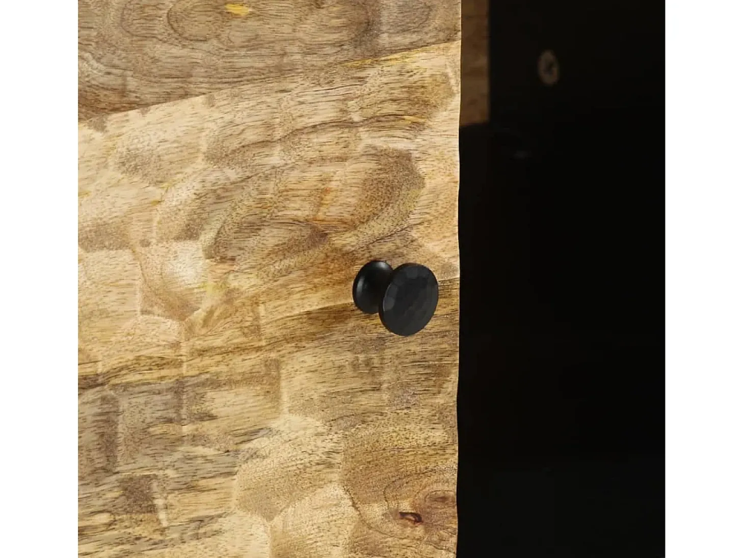 Mesa de centro de madera maciza de mango 80x50x40 cm