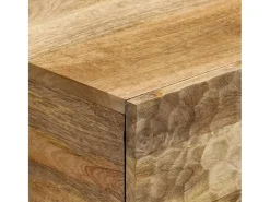 Mesa de centro de madera maciza de mango 80x50x40 cm