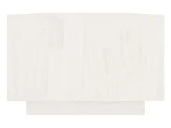 Mesa de centro de madera maciza de pino blanco 110x50x33,5 cm
