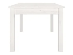 Mesa de centro de madera maciza de pino blanco 80x50x40 cm