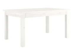 Mesa de centro de madera maciza de pino blanco 80x50x40 cm