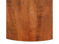Mesa de centro de madera maciza de mango rugosa Ø 52x30 cm