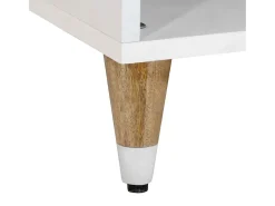 Mesa de centro de madera maciza de mango 80x50x40 cm