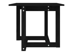 Mesa de centro de madera maciza de pino negro 50x50x45 cm