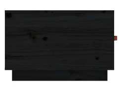 Mesa de centro de madera maciza de pino negro 60x53x35 cm