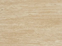 Mesa de centro de MDF - Efecto travertino beige y natural claro - ALOZYA