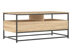 Mesa de centro de roble Sonoma 100x51x45 cm madera de ingeniería
