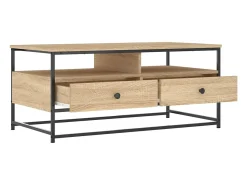 Mesa de centro de roble Sonoma 100x51x45 cm madera de ingeniería