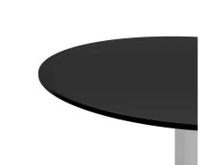 Mesa de centro de vidrio templado negro 40 cm