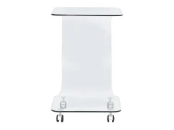 Mesa de centro de vidrio templado 45x40x63 cm