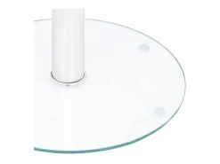 Mesa de centro de vidrio templado transparente 40 cm ES15779
