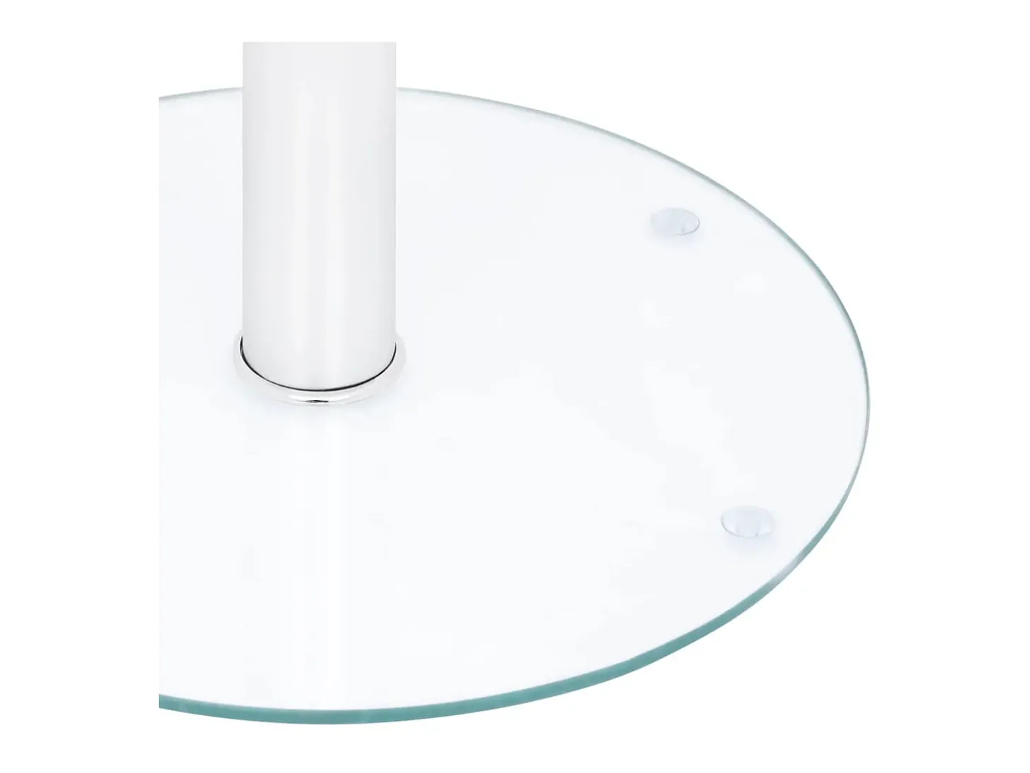 Mesa de centro de vidrio templado transparente 40 cm ES15779