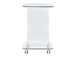 Mesa de centro de vidrio templado 45x40x63 cm ES82448
