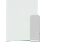 Mesa de centro de vidrio templado transparente 98x45x30 cm