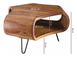 Mesa de centro decorativa.
