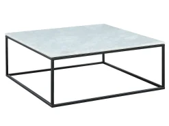 Mesa de centro design ARETHA - Mármol y metal - Bicolor