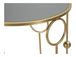 Mesa de centro en forma de jaula, pareja, cm Ø50x100-40x80