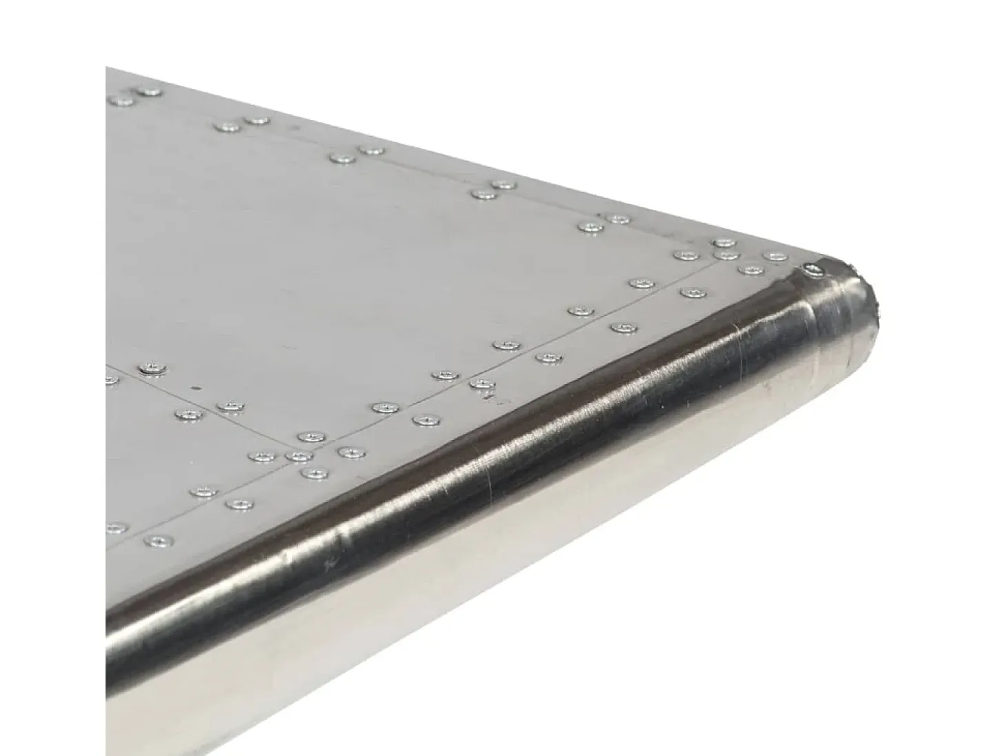 Mesa de centro estilo Aviator vintage aluminio