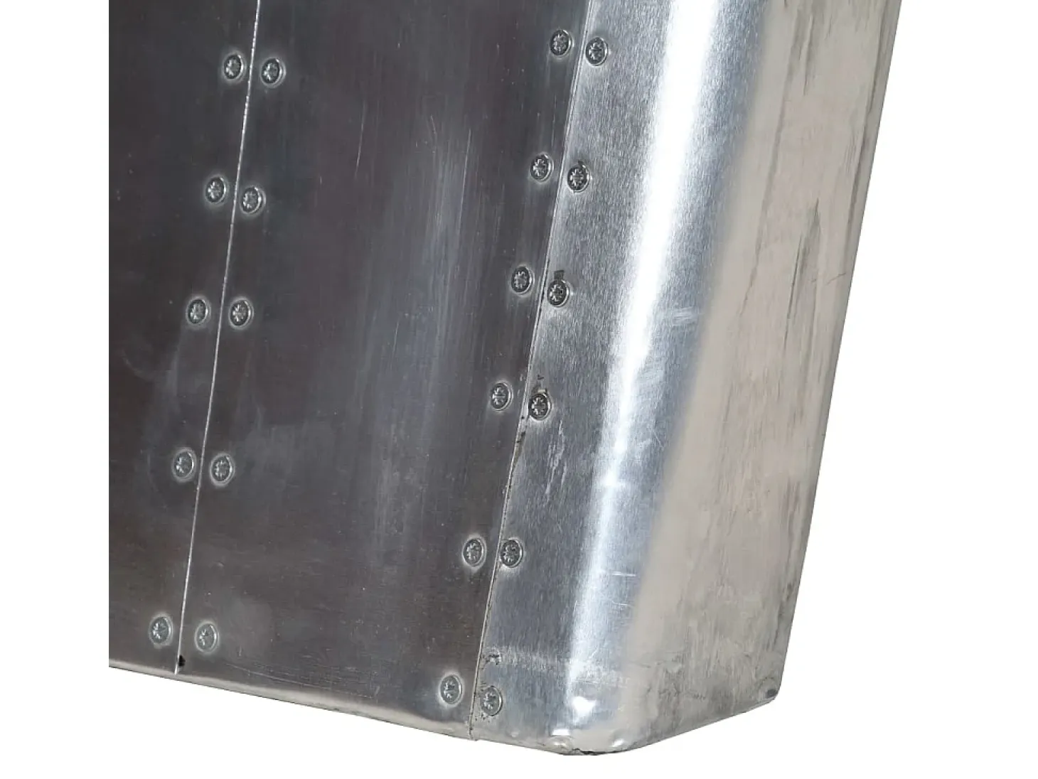 Mesa de centro estilo Aviator vintage aluminio