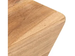 Mesa de centro forma de V madera maciza de acacia 66x66x30 cm