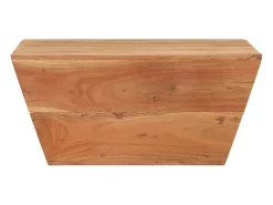 Mesa de centro forma de V madera maciza de acacia 66x66x30 cm