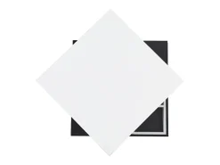 Mesa de centro giratoria con almacenaje, tablero lacado brillante - Blanco y negro