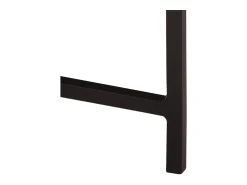 Mesa de centro hierro y madera maciza de mango 54x54x35 cm