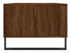 Mesa de centro madera contrachapada marrón roble 90x50x36,5 cm