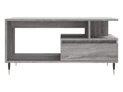 Mesa de centro madera contrachapada gris Sonoma 90x49x45 cm