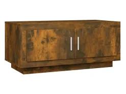 Mesa de centro madera contrachapada roble ahumado 102x50x45 cm