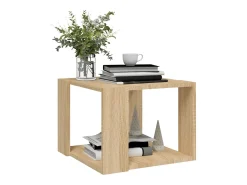 Mesa de centro madera contrachapada roble Sonoma 40x40x30 cm