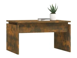 Mesa de centro madera contrachapada roble ahumado 68x50x38 cm