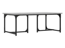Mesa de centro madera contrachapada gris Sonoma 90x50x35 cm