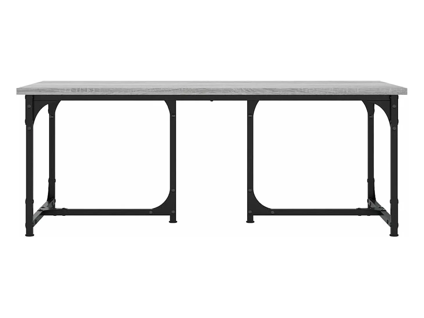 Mesa de centro madera contrachapada gris Sonoma 90x50x35 cm