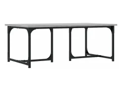 Mesa de centro madera contrachapada gris Sonoma 90x50x35 cm