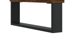 Mesa de centro madera contrachapada roble marrón 90x49x45 cm