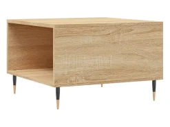 Mesa de centro madera contrachapada roble Sonoma 55x55x36,5 cm