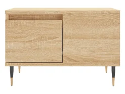 Mesa de centro madera contrachapada roble Sonoma 55x55x36,5 cm