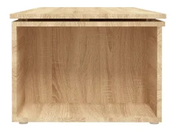 Mesa de centro madera contrachapada color roble 150x50x35 cm