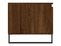 Mesa de centro madera contrachapada roble marrón 100x50x45 cm